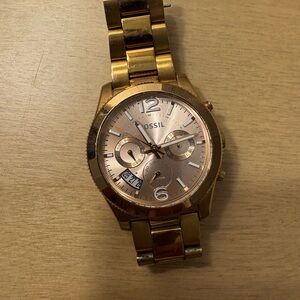 Fossil Women’s Rose Gold Chronograph Watch